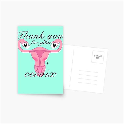 Thank You For Your Cervix Postcard For Sale By Toneninas Redbubble