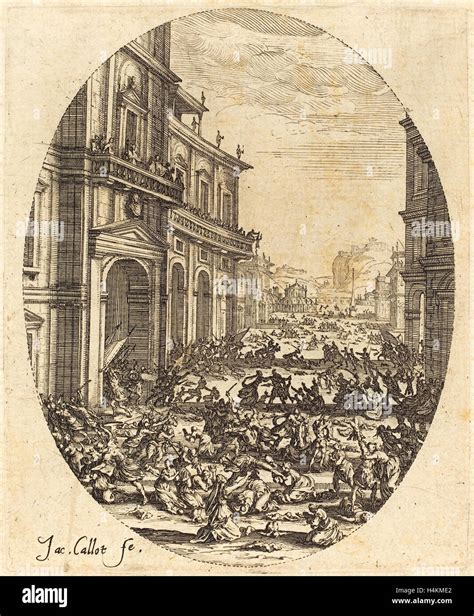 Jacques Callot French 1592 1635 The Massacre Of The Innocents C