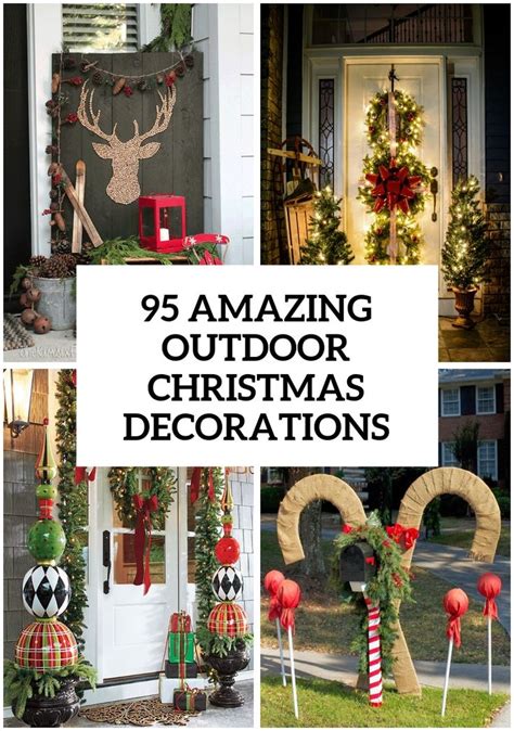 95 Amazing Outdoor Christmas Decorations Outside Christmas