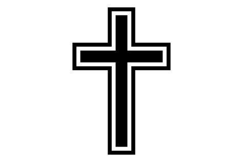 Crucifix Black Icon Church Symbol Pray Graphic By Yummybuum