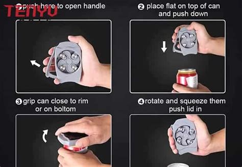 Beer Can Opener Soda Topless Safety Manual Can Opener