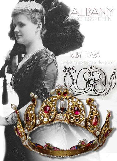 Ruby Diamond Tiara Helen Duchess Of Albany Jewels Queen Victorias