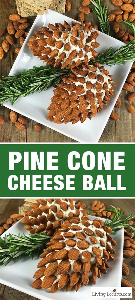 You just cannot think of a christmas gathering without appetisers. Pine Cone Cheese Ball with Almonds | Christmas Party Appetizer