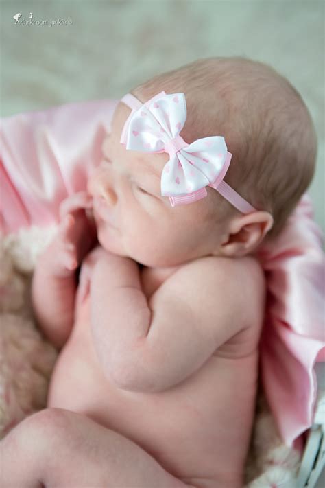 Pink Bow Headband Pink Baby Headband Newborn Bow Headband Baby