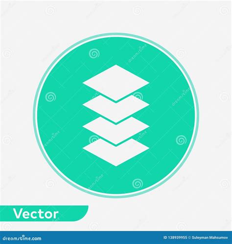 S Mbolo De La Muestra Del Icono Del Vector De Las Capas Stock De