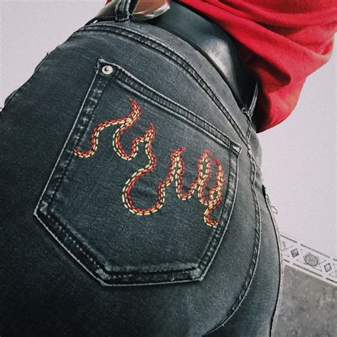 bordados en ropa embroidery jeans diy diy fashion denim embroidery
