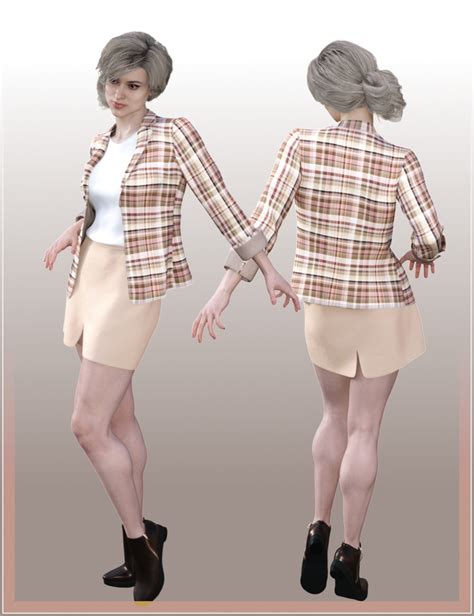 Dforce Spring Jacket Outfit For Genesis 8 Females Daz 3d