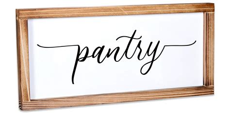Buy Pantry Signs For Kitchen 8x17 Inch Rustic Pantry Sign Decor