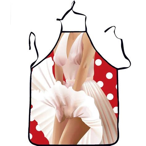 Spoof Sexy Novelty Apron Naked Party Apron For Women Men Kitchen