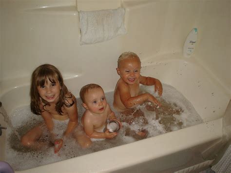 the cousins emma darby and haley taking a bath after a d… flickr