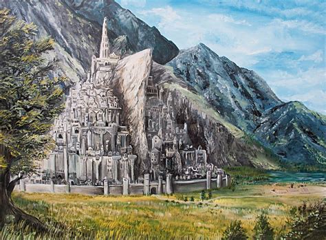 Minas Tirith With Images Minas Tirith Middle Earth Art Tolkien