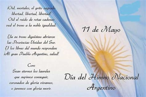 11 De Mayo Celebramos El DÌa Del Himno Nacional Argentino Chavesdigital