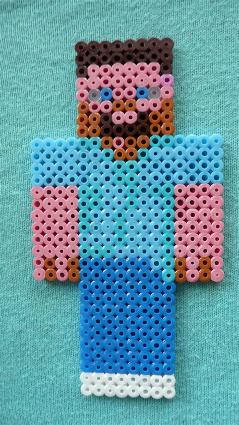 Melty Beads Minecraft Steve Bead Skin Bright