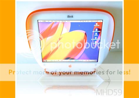 Apple Ibook G3 Clamshell Laptop Orange White 20 Gb Hd Dual 9 Os X