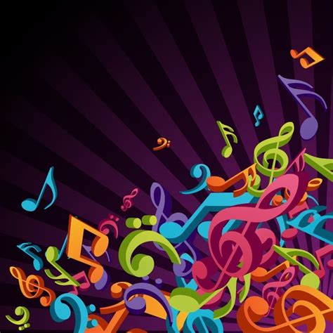 3d Colorful Music Vector Background Free Vector Graphics All Free Web Resources For Designer