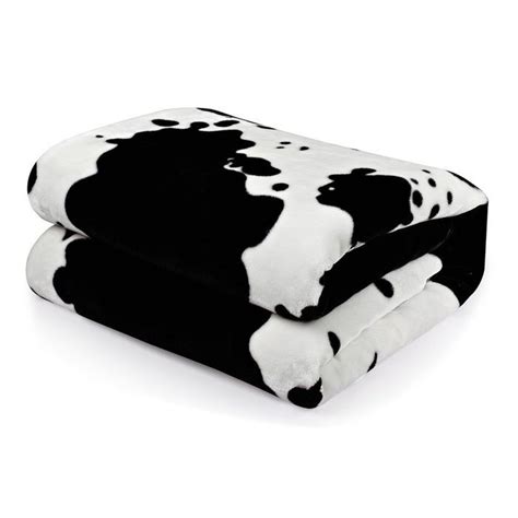 Deaver Milk Cow Blanket Faux Fur Blanket Cotton Throw Blanket