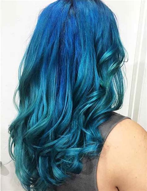 20 Beautiful Styling Ideas For Blue Ombre Hair Blushery