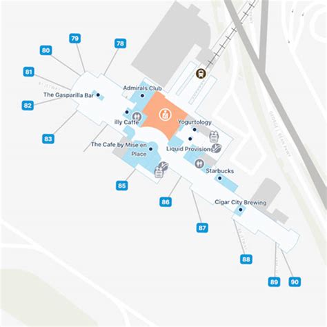 Tampa Airport Map Guide To Tpas Terminals