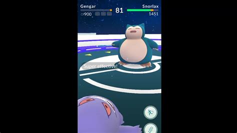 Pokémon Go Gyms Gengar Vs Snorlax Youtube