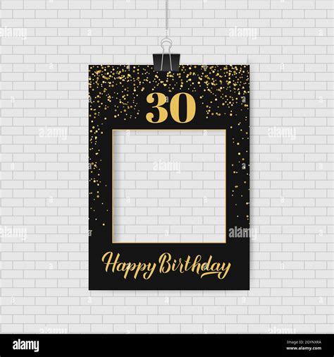 Happy 30th Birthday Photo Booth Frame Birthday Party Photobooth Props