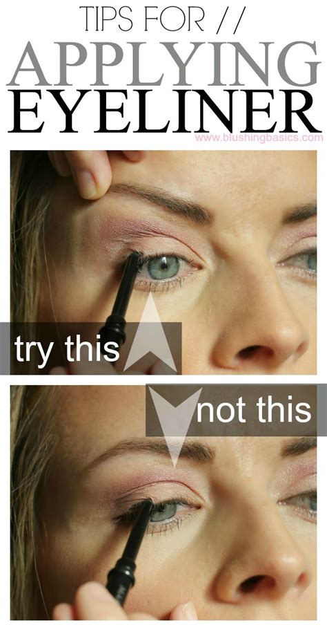 How to apply eyeliner with bad eyesight. blushing basics: New Years Countdown #6 How To Apply Eyeliner