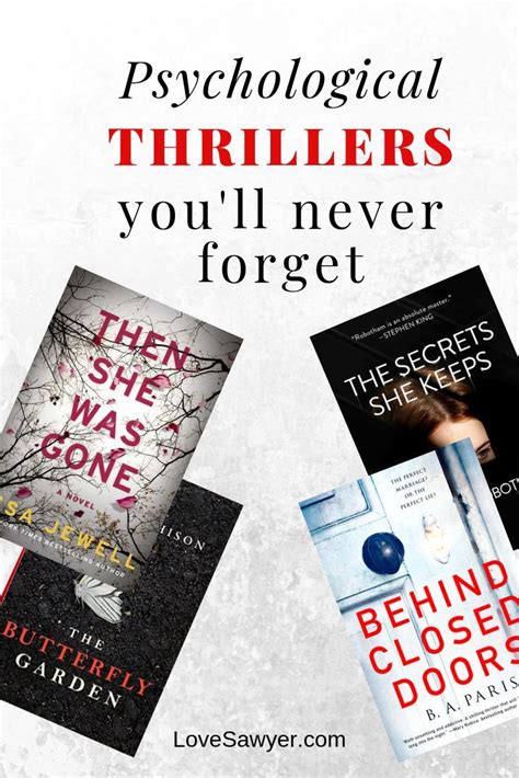 Gripping Psychological Thrillers Book List Love Sawyer In 2020