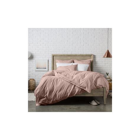 Grossiste Housse de couette 260x240 cm Percale rose Lavis B2B