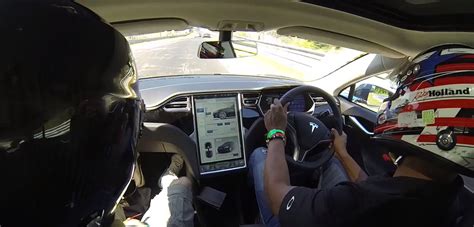 Tesla Model S Silently Slithers Around The Nürburgring Video Motrolix