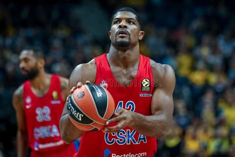 Basketball Player Kyle Hines Of Cska Moscow In Action During The Euroleague Editorial Stock