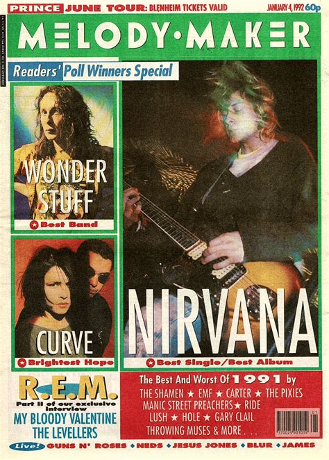 January 4th 1992 Nirvana Featured On The Cover Of Melody Maker