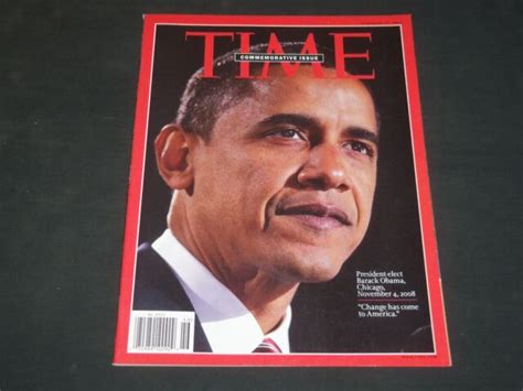 2008 November 17 Time Magazine Barack Obama Front Cover O 8511 Ebay