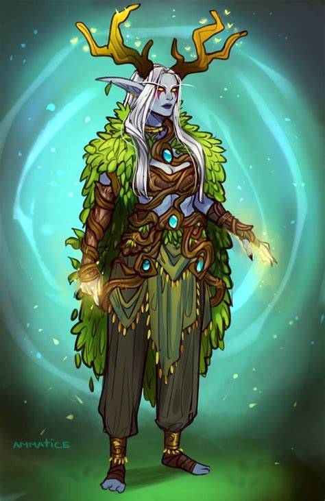 Azshara As Archdruid By Ammatice On Deviantart Fantasy Character Design