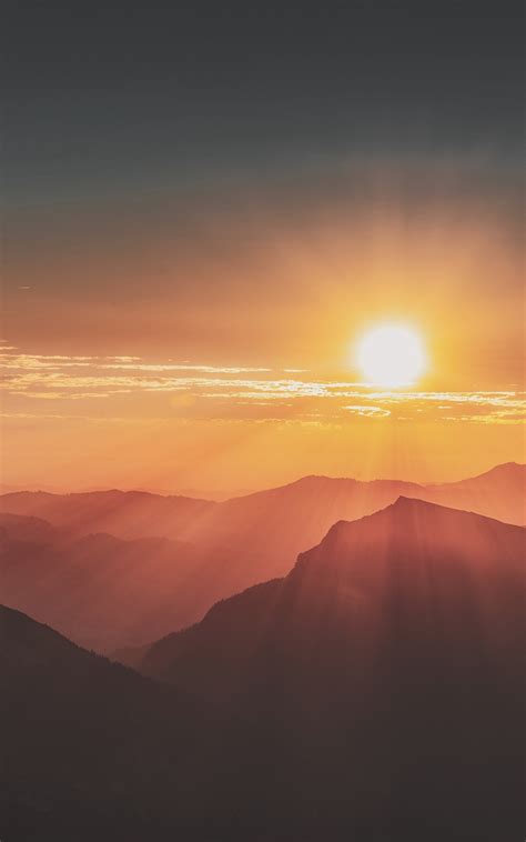 800x1280 Sunrise Mountains Landscape Evening 5k Nexus 7samsung Galaxy
