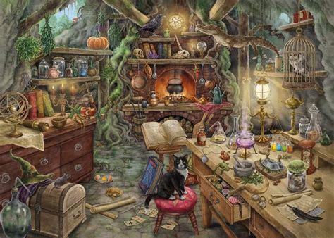 Getting the witches kitchen next. Puzzle bis 759 Teile - Exit Hexenküche Ravensburger 199525