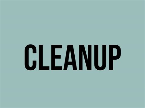 What Does Cleanup Mean Meaning Uses And More Fluentslang