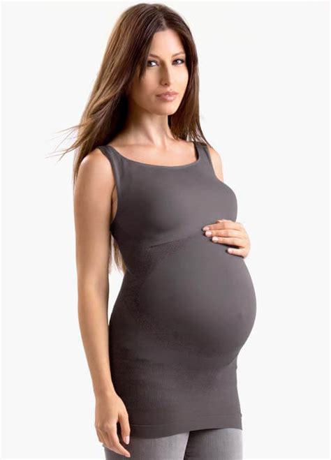 Bodystyler Maternity Belly Support Tank Top In Grey By Blanqi