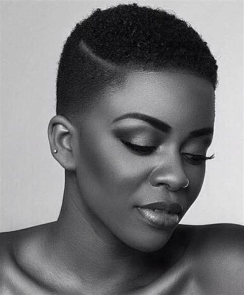 Short Afro With Shaved Side Natural Hairstyles Natural Hair Styles