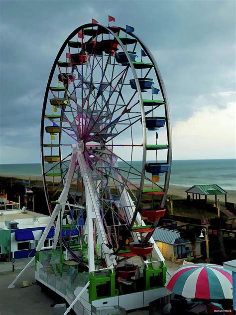 Carolina Beach Ferris Wheel Photograph By Roberta Byram Pixels