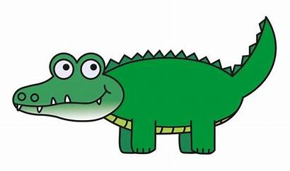 Alligator Crocodile Cartoon Clip Clipart Gator Simple