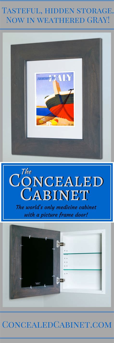 Shop concealed cabinets, innovative recessed medicine cabinets that display artwork instead of a mirror! The new GRAY Concealed Cabinet is a medicine cabinet ...