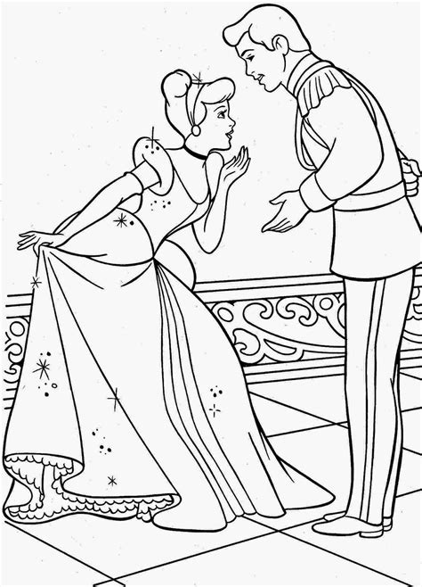 Gambar mewarnai princess untuk anak tk,sd dan paud. Gambar Sketsa Princes Cinderella | Garlerisket