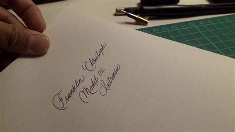 Franklin Christoph Model 02 Intrinsic Masuyama Fine Cursive Italic