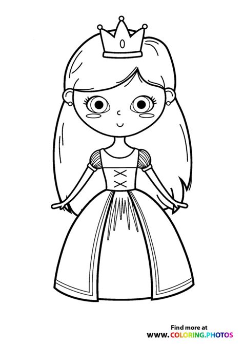 Princesses Coloring Pages For Kids Free And Easy Print Or Download