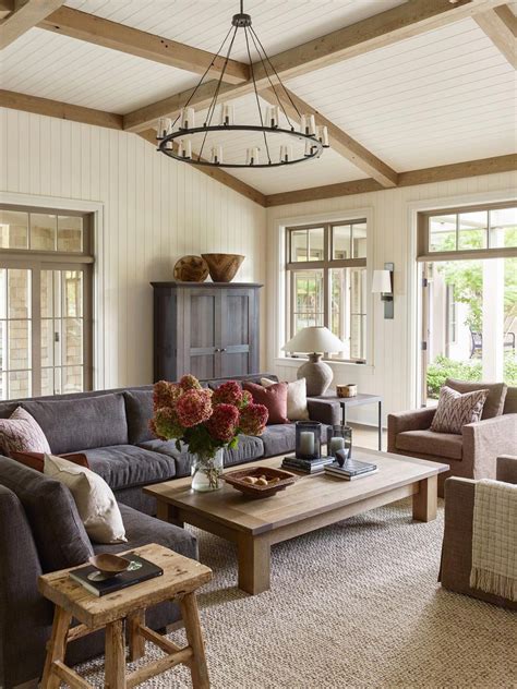 Traditional Pacific Northwest Style In A Cozy Neutral Living Room