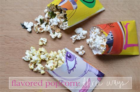 Paper Umbrella Blog Flavored Popcorn Three Ways