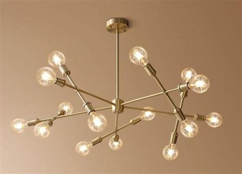 15 Lights Solid Brass Lights Chandelier Ambient Light Mini Style E26