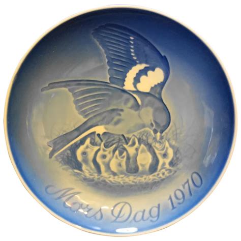 Bing Grondahl Mothers Day 1970 Birds Plate Hoosier Collectibles