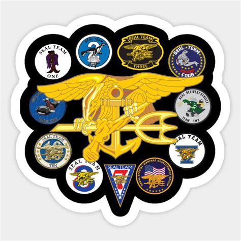 Us Navy Seal Teams Navy Seal Sticker Teepublic Us Navy Seals