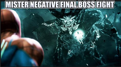 Spider Man Ps4 2018 Martin Li Mister Negative Final Boss Fight
