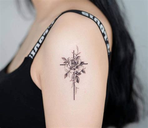 List Wallpaper Cross Tattoo With Flowers Updated